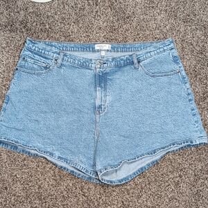 Abercrombie And Fitch The Dad Denim Shorts High Rise Curve Love Plus Size XXXL